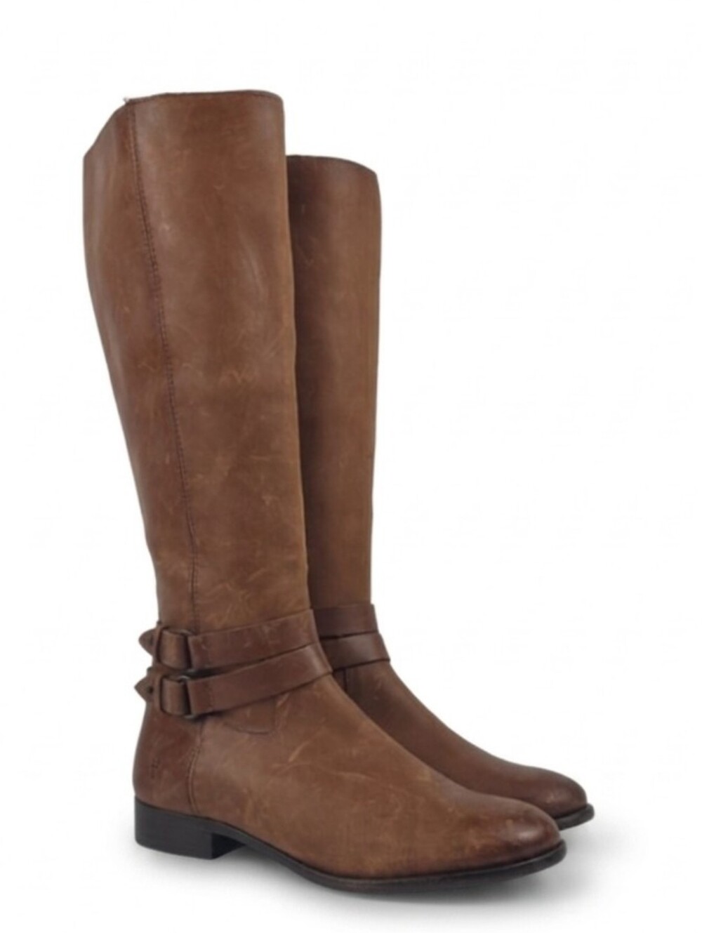 Frye Christie Cognac Leather Strap‎ Tall Western Boots Size 9.5